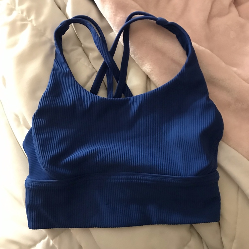 lululemon energy longlined bra *ribbed*